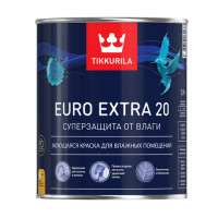 Краска EURO EXTRA 20 моющаяся для влажных помещений Тиккурила 9 л 